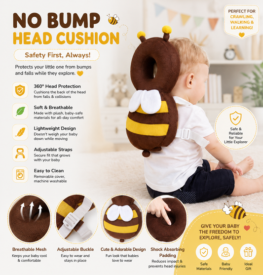 Baby Infant Toddler Helmet No Bump Safety Head Cushion