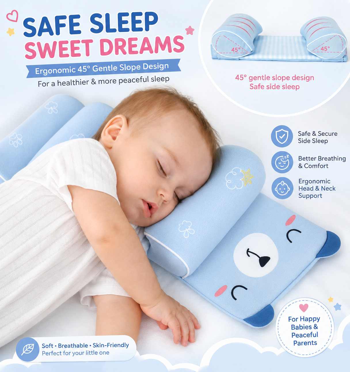 Baby Shaping Head Support Pillow
