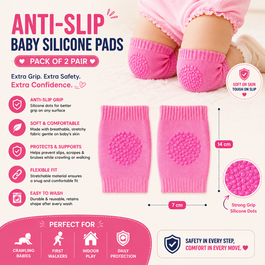 Anti slip baby silicone pads pack of 2 pair